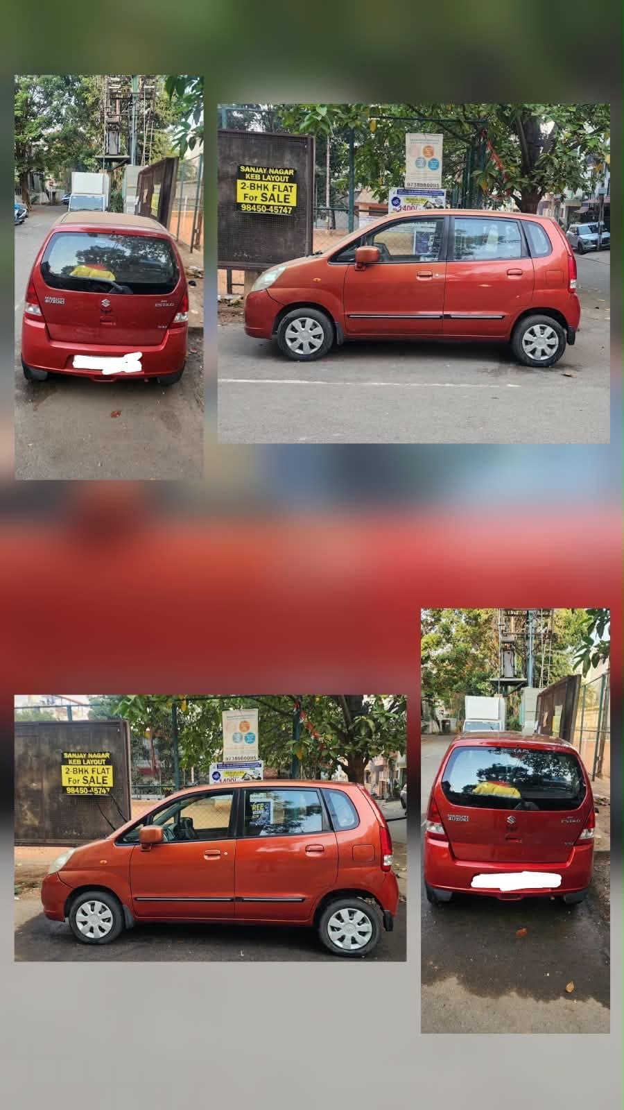 Freshly washed car from multiple angles